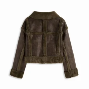 Alpine Faux Shearling Collar Oversized Jacket Shop Now