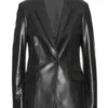 American Horror Story Ursula Black Leather Blazer Coat