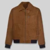 Armie Hammer Brown Leather Jacket Men