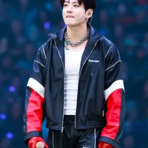 BTS World Tour Stanford Jungkook Nahmias Leather Jacket