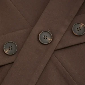 Buttoned Wrap Blazer with Tie Back For Sal