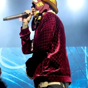 Buy Coachella 2026 Central Cee Red Velvet Jacket