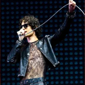 Buy Coachella 2026 Sombr Studded Leather Jacket