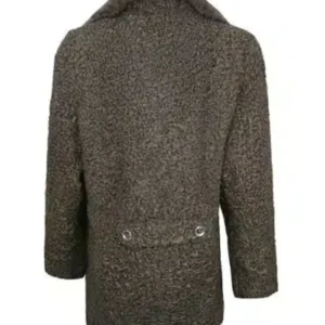 Buy Women Mink Collar Fur Persian Astrakhan Lamb Coat