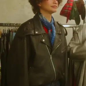 Buy Zendaya 2026 Black Biker Jacket
