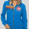 Chicago Cubs 2026 Aviator Nation X MLB Zip Blue Hoodie
