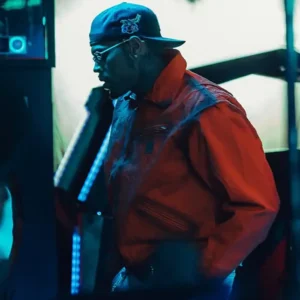 Chris Brown Red Jacket For Sale