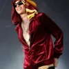 Coachella 2026 Central Cee Red Velvet Jacket