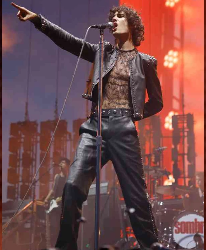 Coachella 2026 Sombr Studded Leather Jacket Shop Now