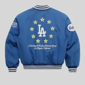 Dodgers Madhappy Royal World Series Varsity Jacket For Sale