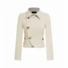 Elyse Asymmetrical Hem Cropped Jacket