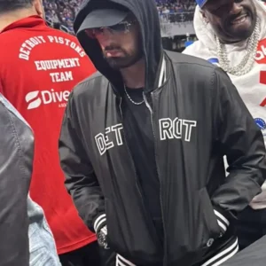 Eminem Detroit Black Bomber Jacket