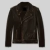 Enforcer Classic Dark Brown Biker Leather Jacket