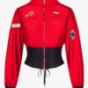 F1 Red Cropped Track Jacket