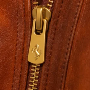 Get Ferrari Leather Wool Gradient Jacket