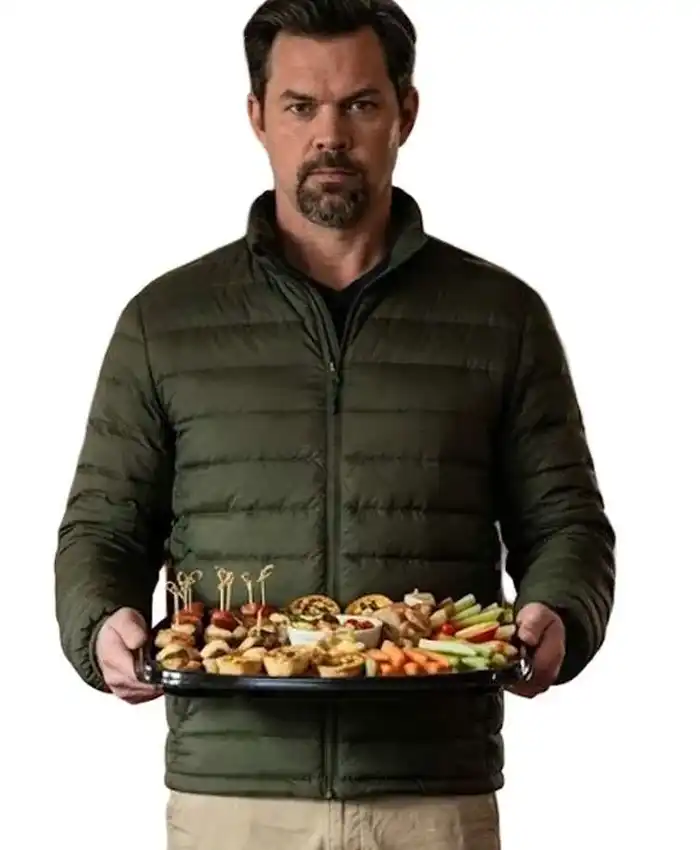 Get Miss You, Love You 2026 Andrew Rannells Green Puffer Jacket