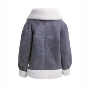 Grey Women’s Suede Leather Jacket Buy Now