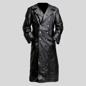 Hellboy Karl Ruprecht Kroenen Black Long Leather Coat