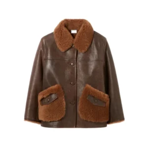 Iconic Patch Pocket Shearling Jacket
