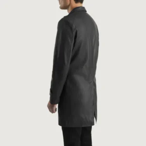 Infinity Timeless Black Leather Coat For Sale