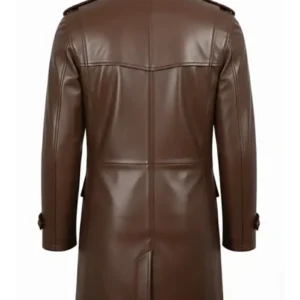 Joseph Mens Lambskin Brown Leather Coat For Sale