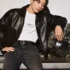 Jungkook Calvin Klein Leather Jacket