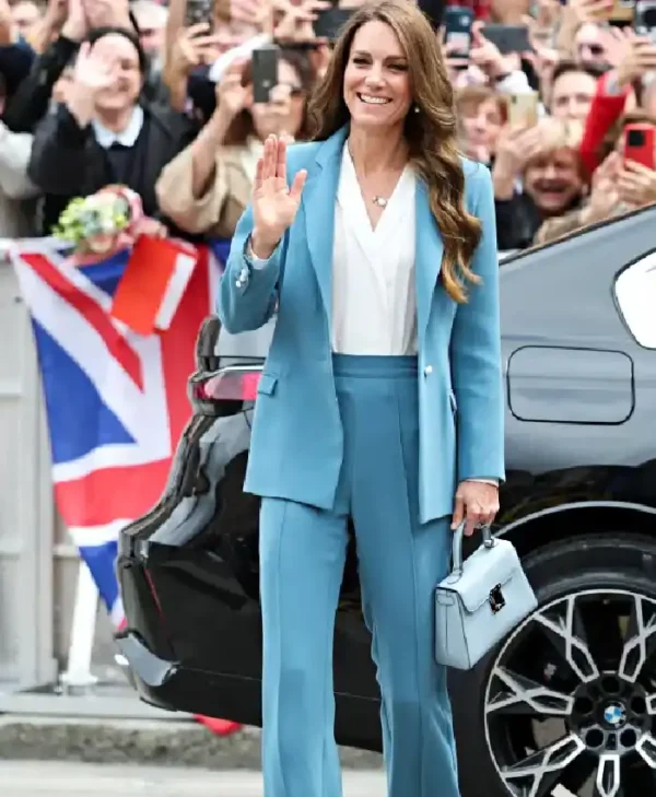 Kate Middleton Italy Trip 2026 Blue Suit