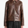 Laurent Brown Vintage Leather Jacket
