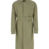 Men’s Army Green Cotton Trench Coat