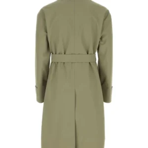 Men’s Army Green Cotton Trench Coat Shop Now