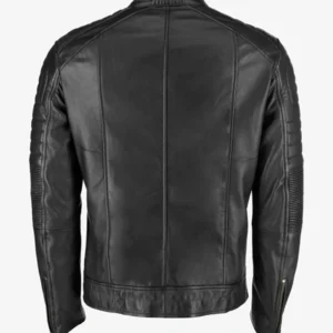 Mens Black Cafe Racer Leather Jacket Buy Now