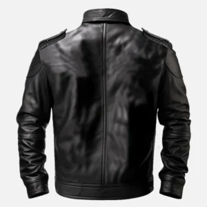 Men’s Black Leather Biker Jacket Shop Now