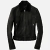 Men’s Black Suede Trucker Jacket