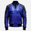 Men’s Modern Blue and Black Flight Jacket