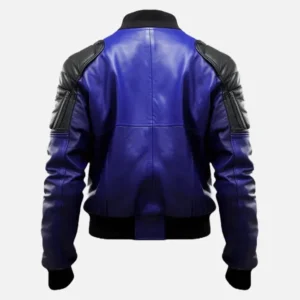 Men’s Modern Blue and Black Flight Jacket Shop Now