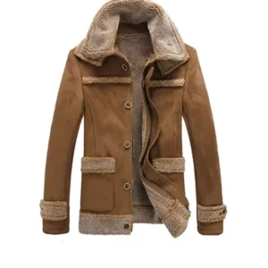 Men’s Thermal Faux Leather Insulated Jacket