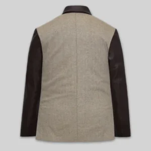 Men’s Tweed and Leather Blazer Jacket Shop Now