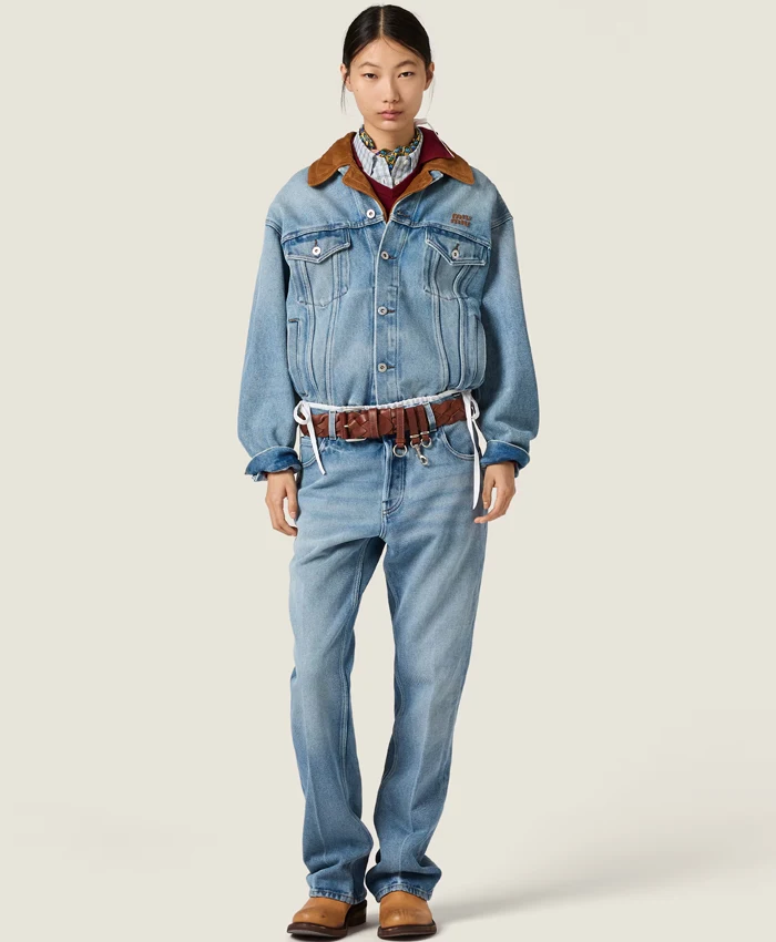 Milly Alcock Miu Miu Denim Jacket Shop Now