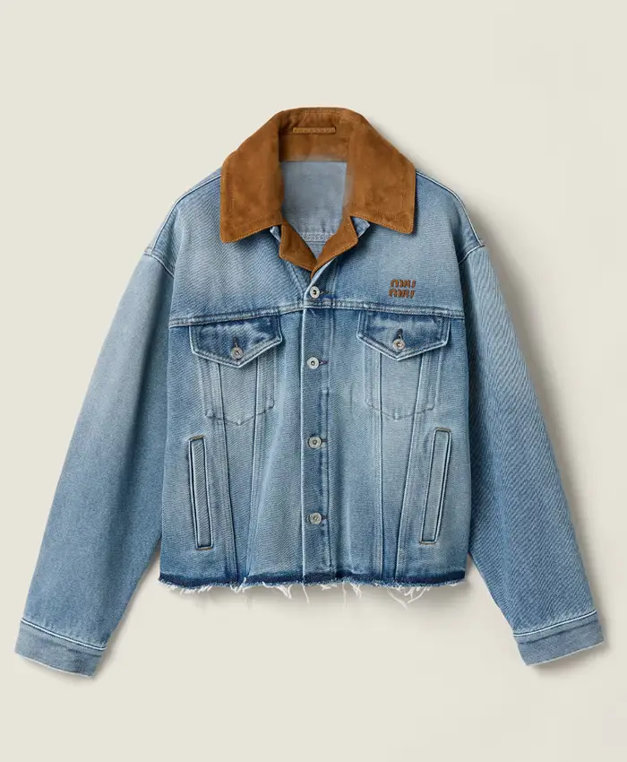 Milly Alcock Miu Miu Denim Jacket