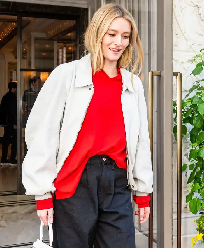 NYC 2026 Sarah Pidgeon White Jacket