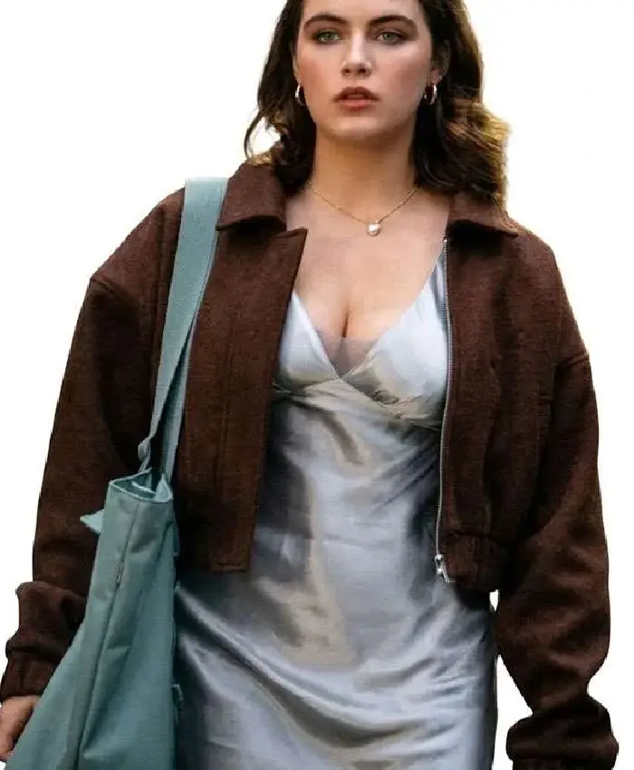 Off Campus Ella Bright S01 Brown Suede Jacket
