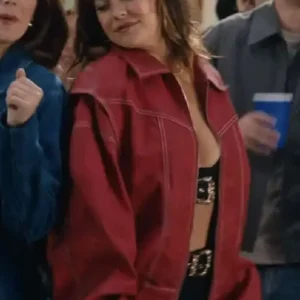 Off Campus Mika Abdalla Red Bomber Jacket