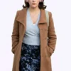 Off Campus S01 Ella Bright Brown Wool Coat