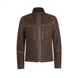 Roughout Shearling Lightweight Leather Jacket