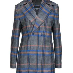 Safe Home 2023 Aisha Dee Grey Check Coat