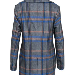 Safe Home 2023 Aisha Dee Grey Check Coat For Sale