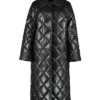 Truth Leather Quilted black Coat