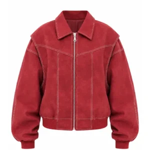 Vista Red Bomber Jacket