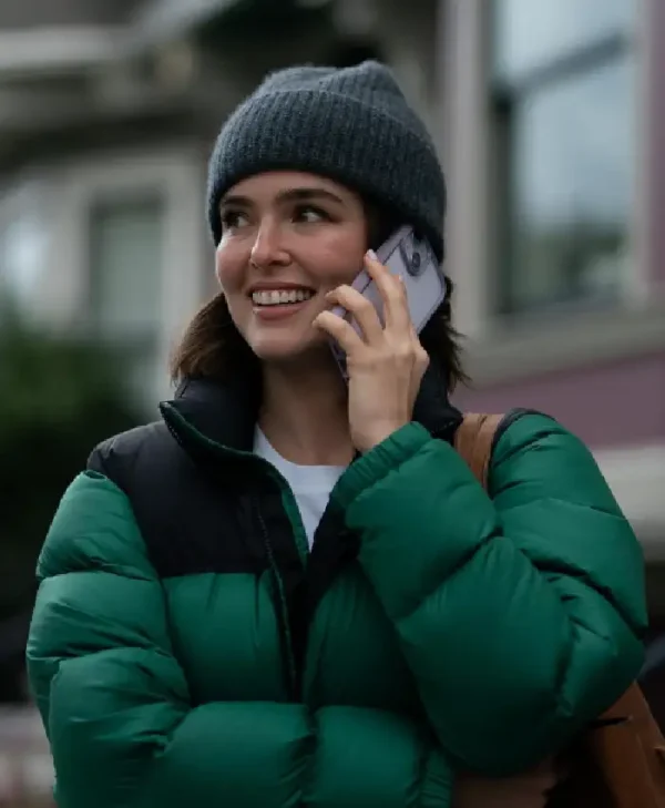 Voicemails for Isabelle 2026 Zoey Deutch Puffer Jacket