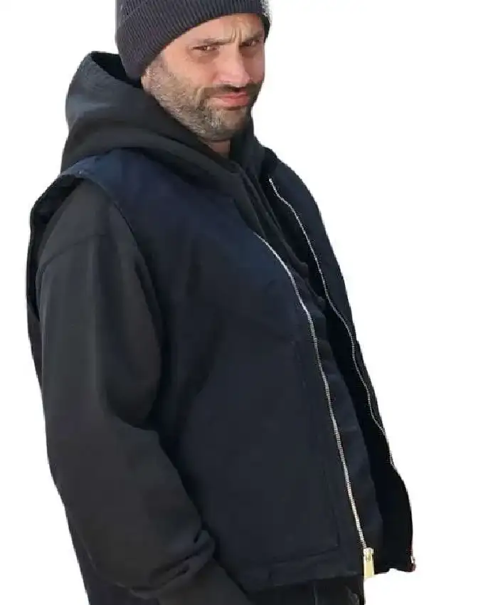 You Deserve Each Other Penn Badgley Black Vest